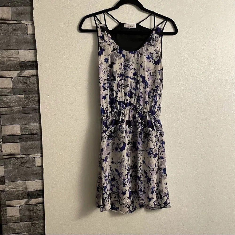 parker floral print slip dress - Picture 2 of 12